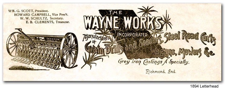 IN Vintage Employee Badge Wayne Works Richmond 